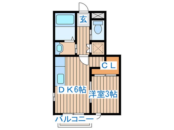 ＡＩＮ ＫＡＮＯの物件間取画像