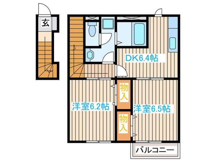 ハイネス南中山の物件間取画像