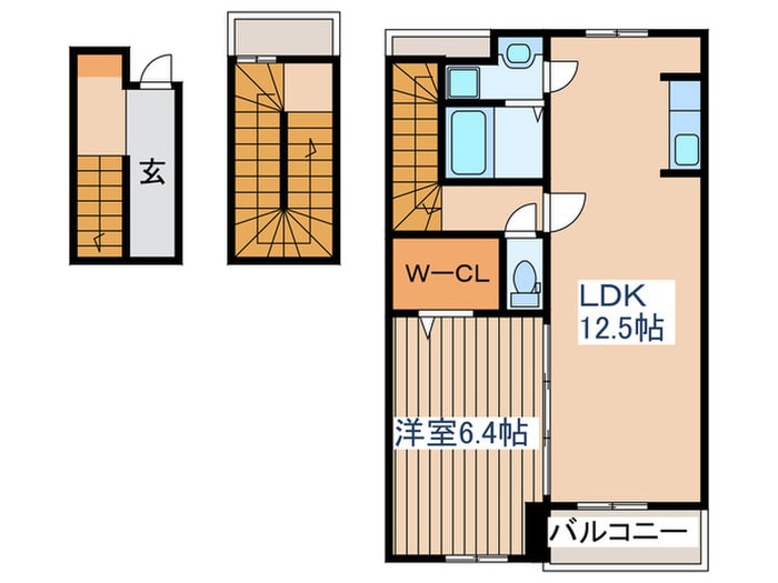 シャトレーハピネスⅠの物件間取画像