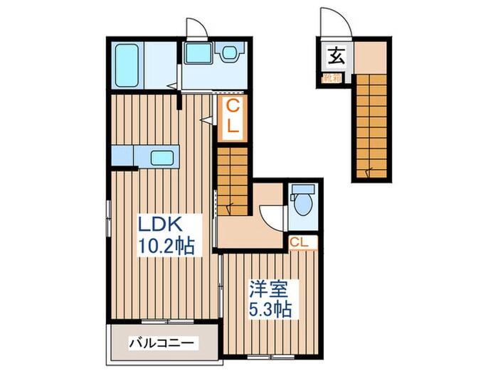 シャトレーハピネスⅠの物件間取画像