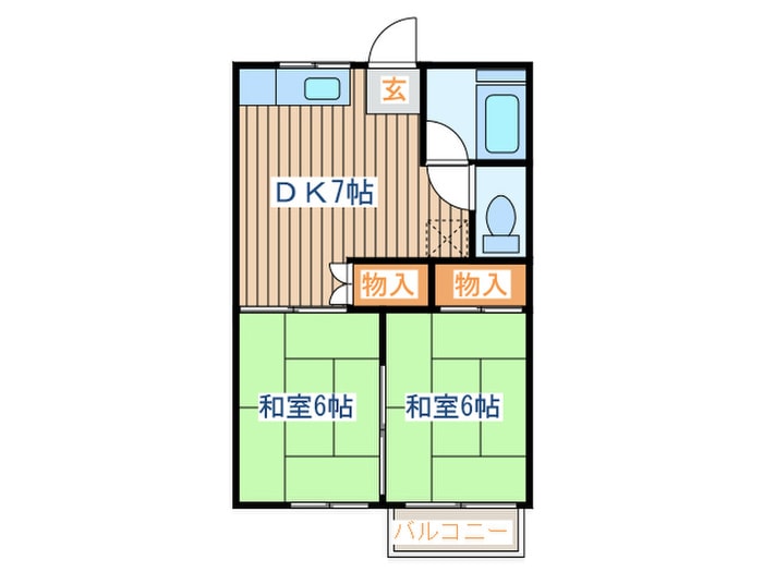 グリーンハイツの物件間取画像