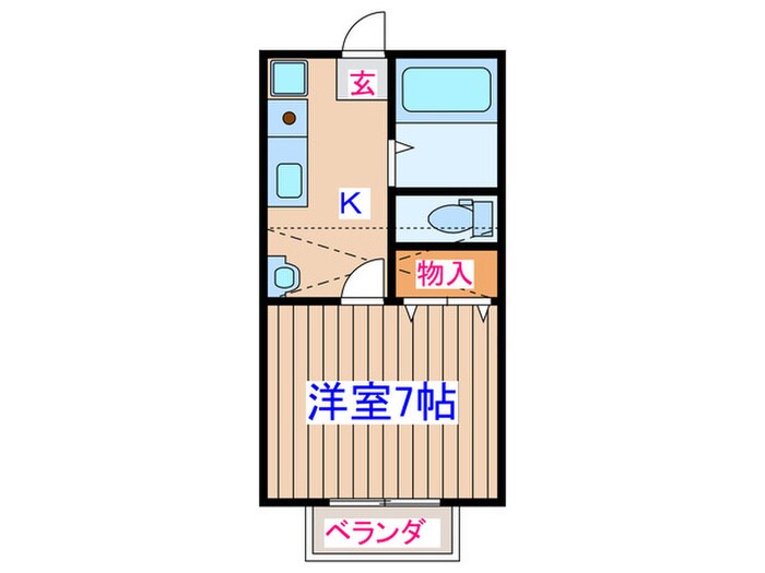 HIコーポ　5の物件間取画像