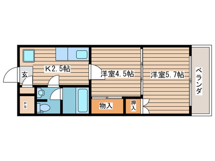 クレールコートの物件間取画像