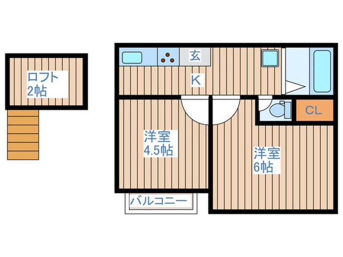 サニ－ライフ郡山の物件間取画像