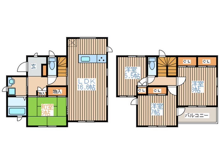 仮）福田町貸家の物件間取画像