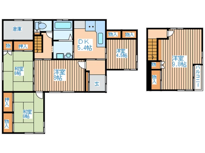 MS向田貸家の物件間取画像