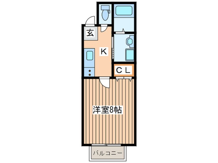 スカイハーツ新田の物件間取画像