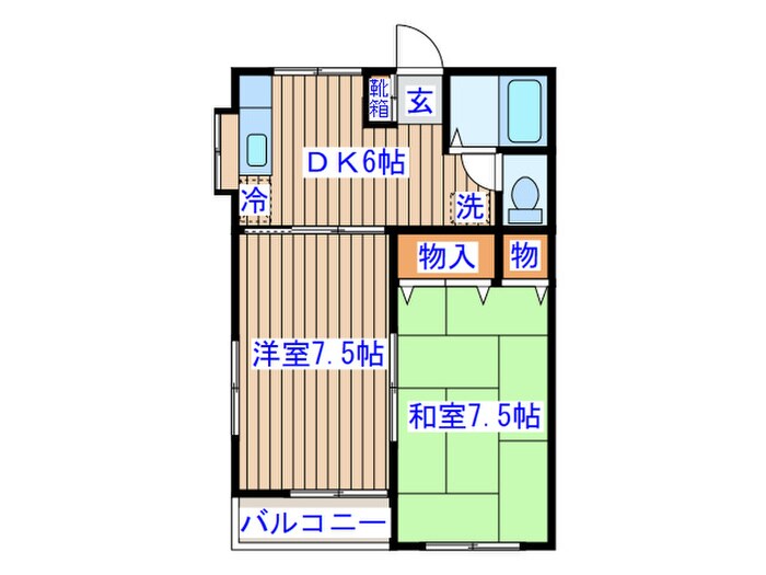 コーポゆうの物件間取画像