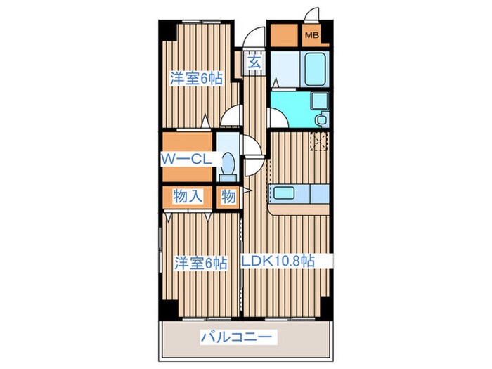 レジデンスアクアの物件間取画像