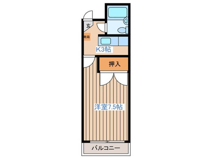 コローレ中倉の物件間取画像