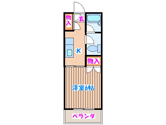 サンパレスシカマの物件間取画像