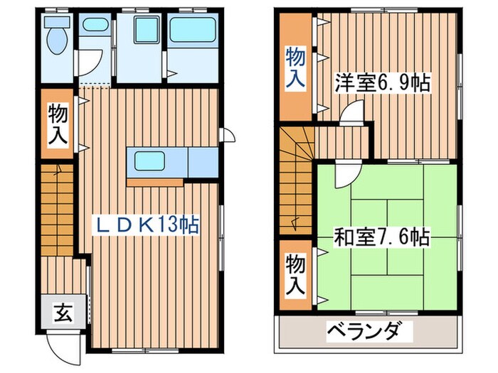 コーポKISENの物件間取画像