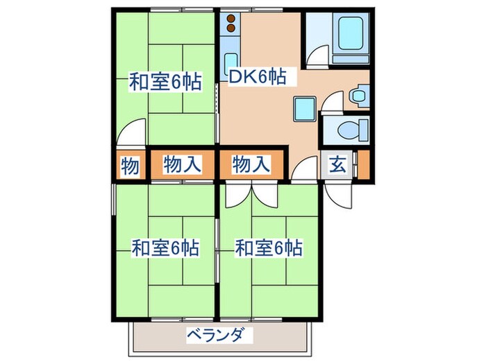 ハイツ相沢の物件間取画像