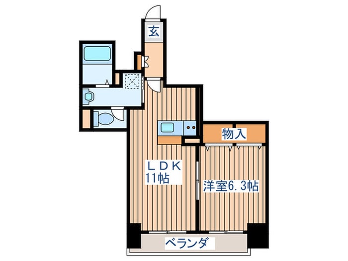 リラ二十人町の物件間取画像