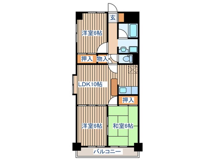 パークサイド891の物件間取画像