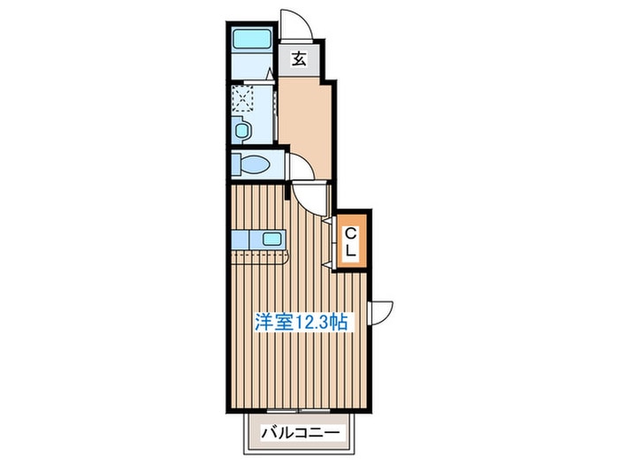 ミールムみなもとⅡの物件間取画像