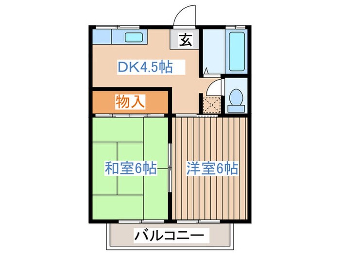 コ－ポアンデルセンⅠの物件間取画像