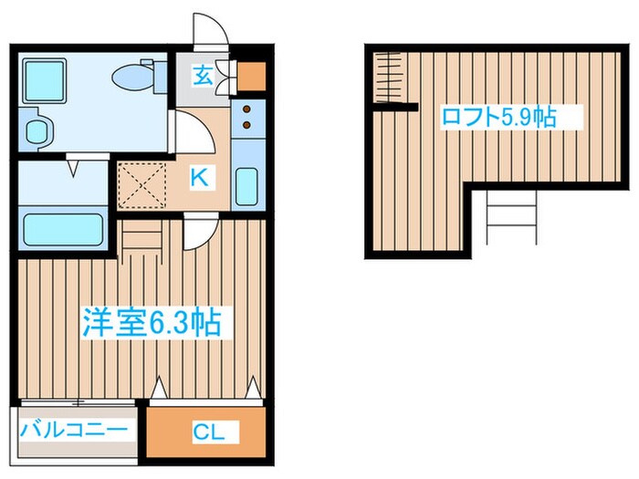 シャンテスクエア新田の物件間取画像