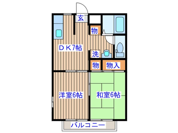 ハイツ柊の物件間取画像