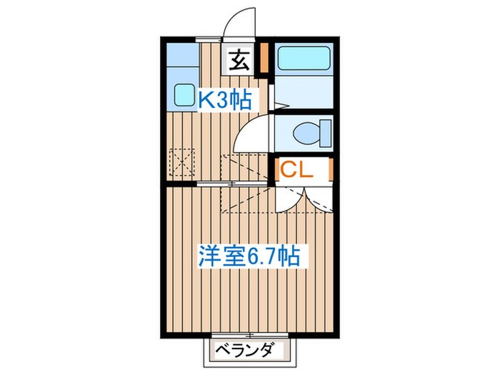 コーポグリーンの物件間取画像