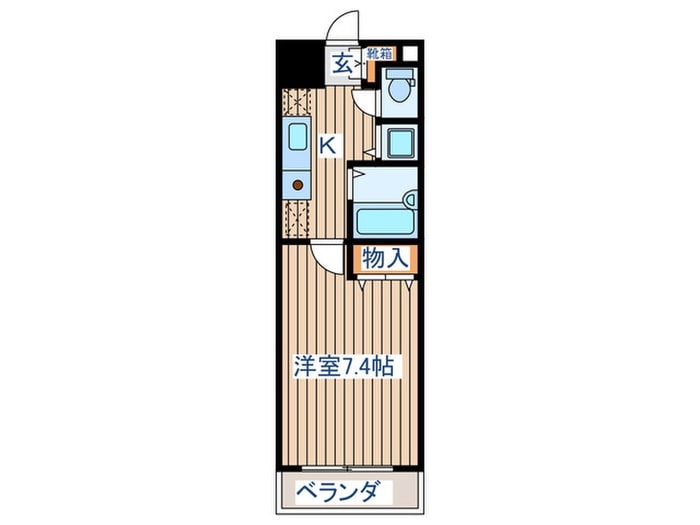 サンヴァ－リオ新田駅前Ⅰの物件間取画像