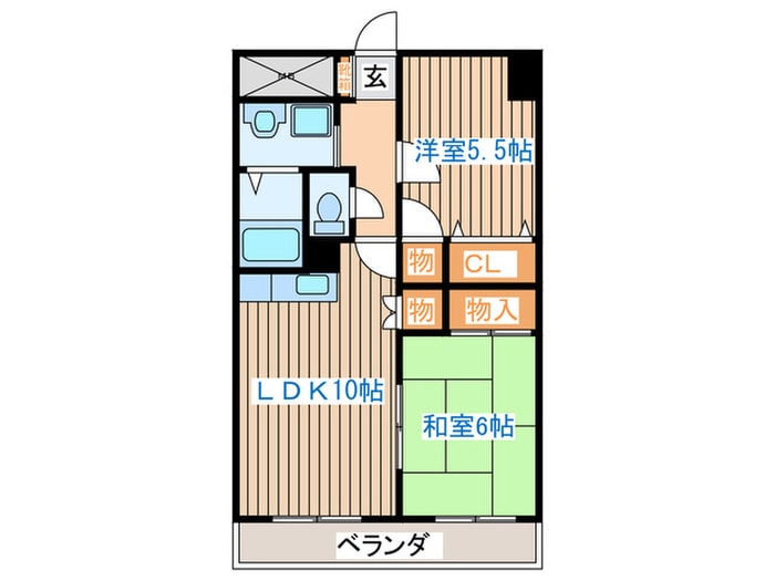 アイーラ渡辺の物件間取画像