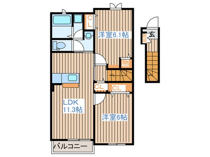 シェーネの物件間取画像
