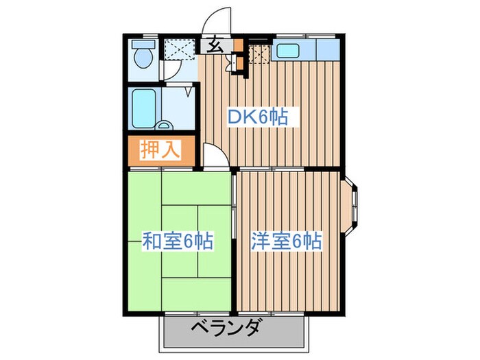 メイプルヒルズⅡの物件間取画像