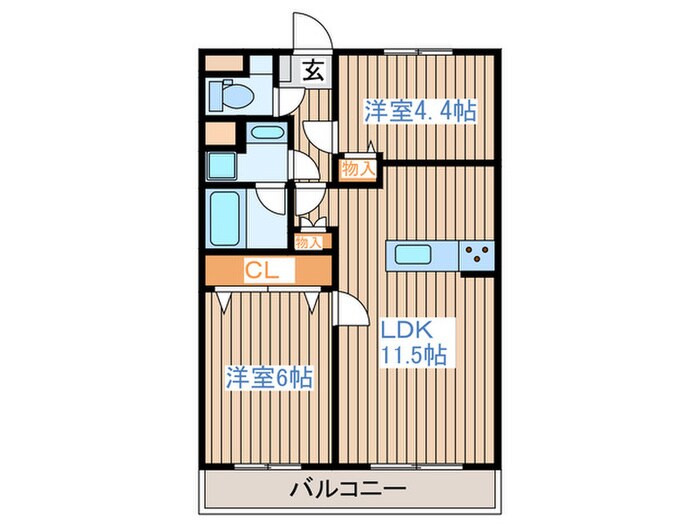 ライフポート松栄の物件間取画像