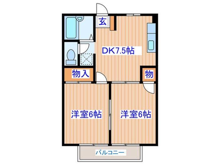 シテイハイツはやさかの物件間取画像