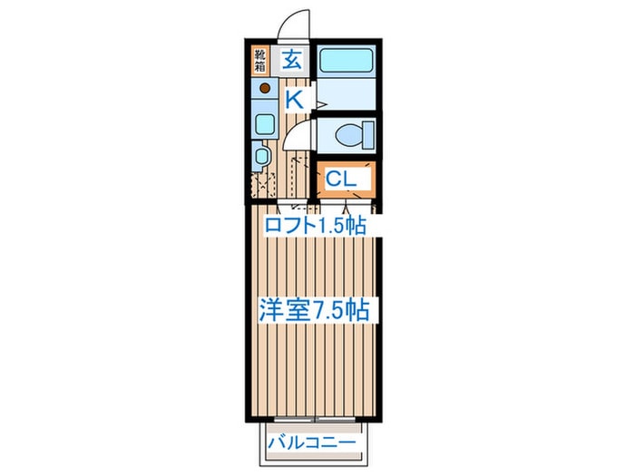 サンハイツ旭ヶ丘の物件間取画像