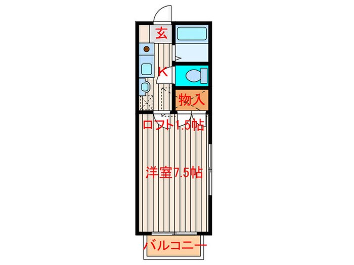 サンハイツ旭ヶ丘の物件間取画像