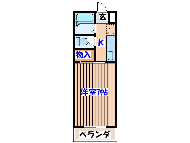 サンレモハイツ上杉の物件間取画像