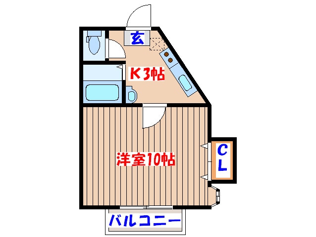 エクレ－ル千代田町Ｂの物件間取画像