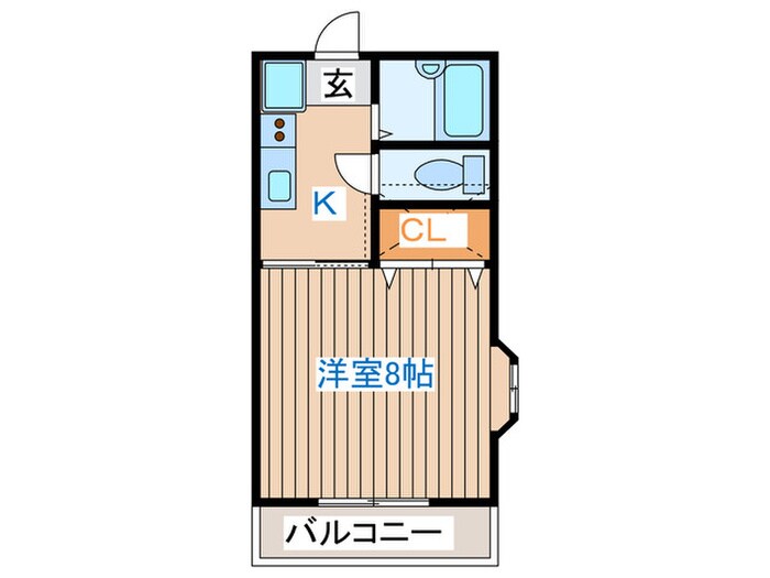 堂林コーポの物件間取画像