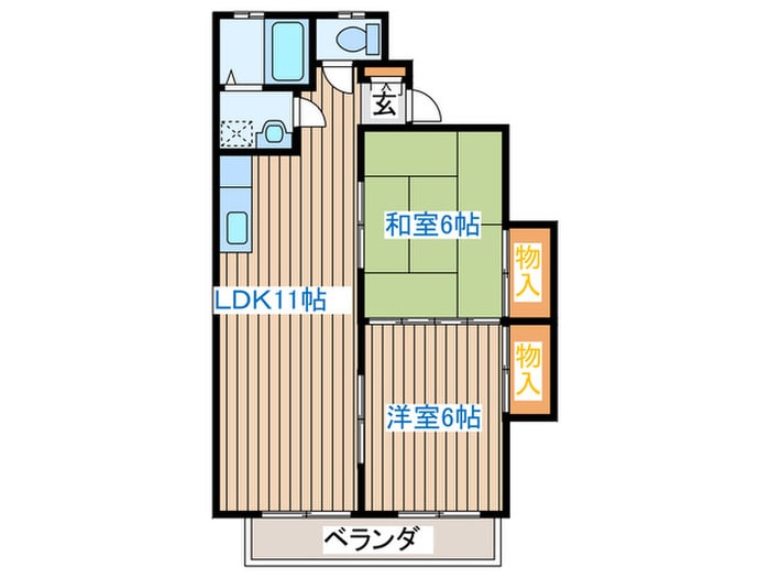 Ｓ・ＫハイツⅠの物件間取画像