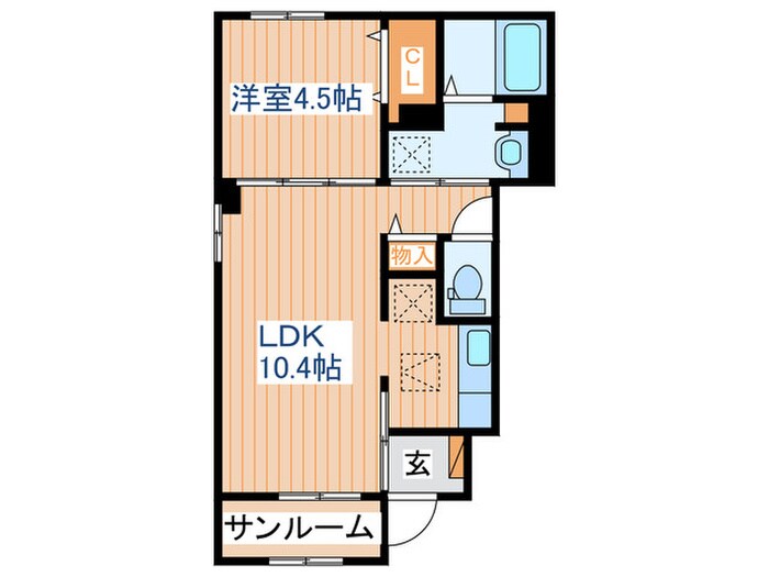 プリムローズⅡの物件間取画像