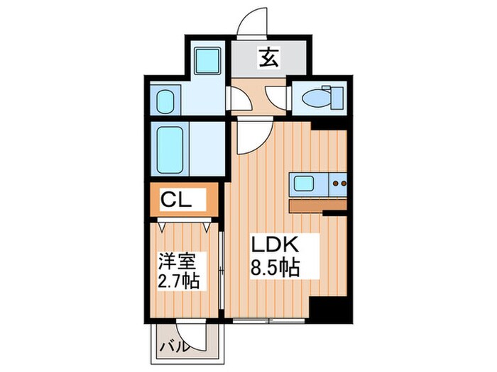APPLE原町の物件間取画像