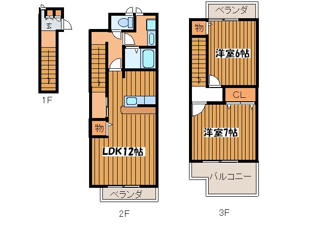 ファミールエセナＤの物件間取画像