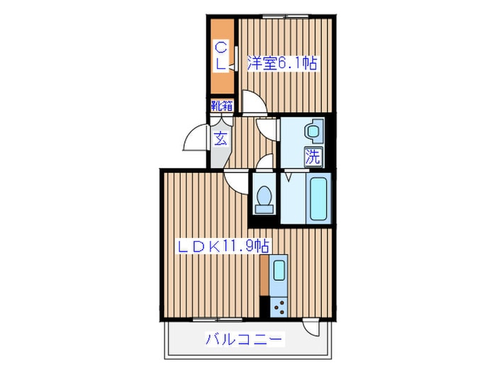 フィオーレ向山の物件間取画像