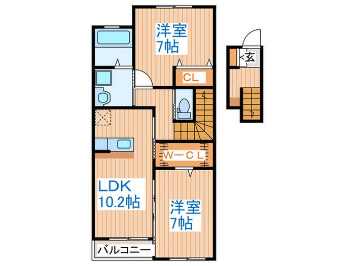 マーレ塩釜の物件間取画像