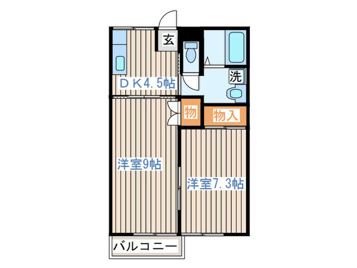 ヒルメゾン壱番館の物件間取画像