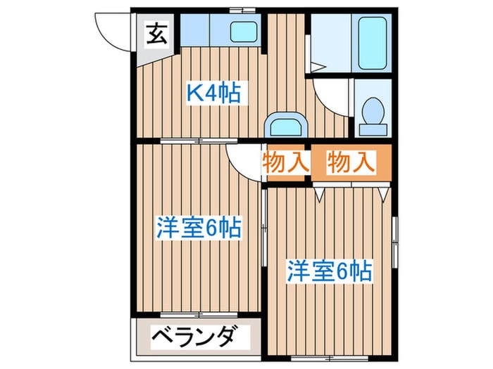 第二大澤コーポの物件間取画像