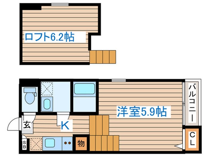 ル・シエル小松島の物件間取画像