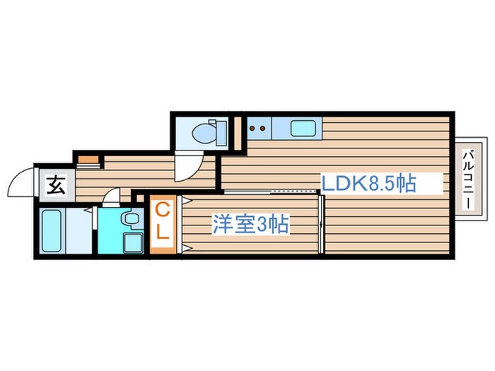 サムズアップⅡの物件間取画像