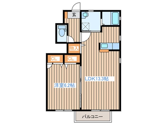 グランドゥールⅥの物件間取画像