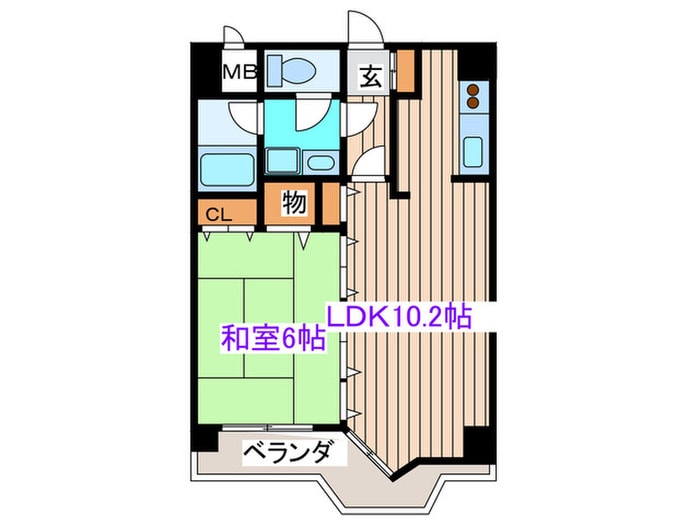 カルロ北目の物件間取画像