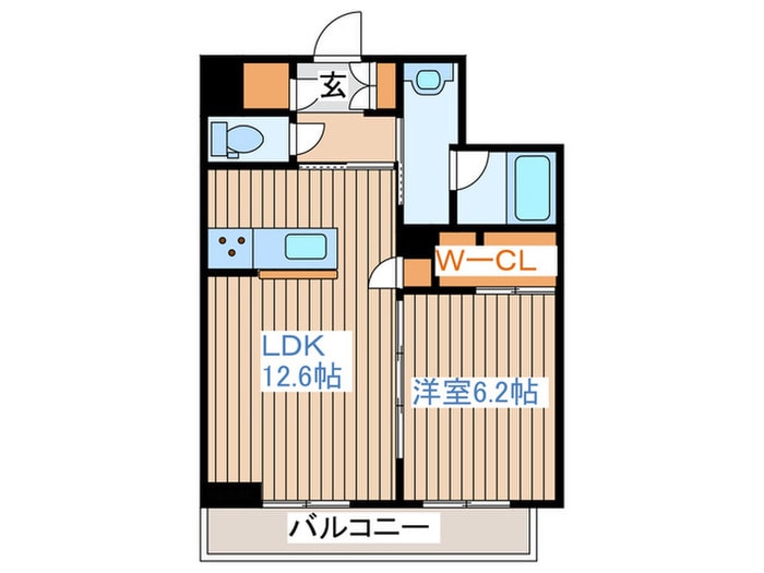 アリスティオ六丁の目の物件間取画像