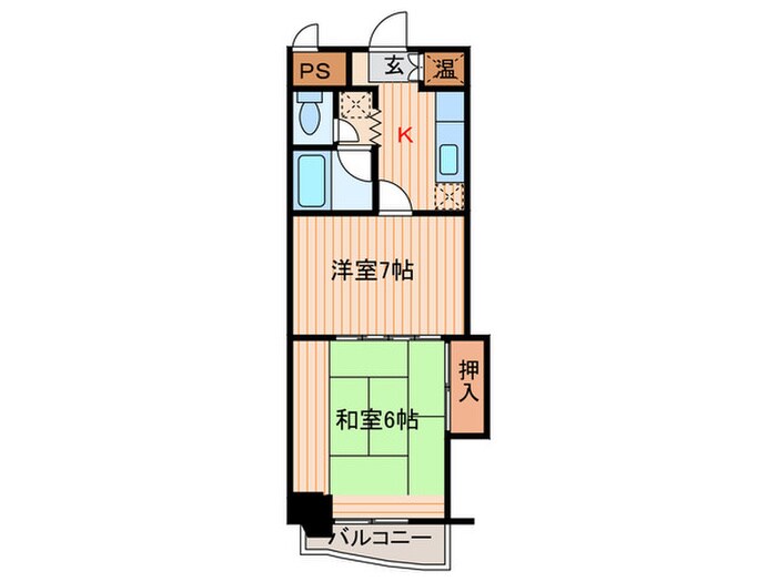 卸町マンションフタバの物件間取画像