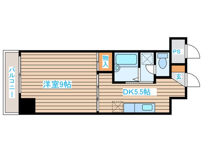 ＹＳＫコーポ卸町の物件間取画像